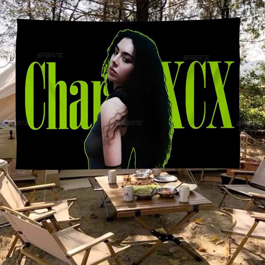 Potdemiel Charli XCX Brat DIY Wandflagge als Deko-Banner für Wohnzimmer und Wohnheim - Bild 2