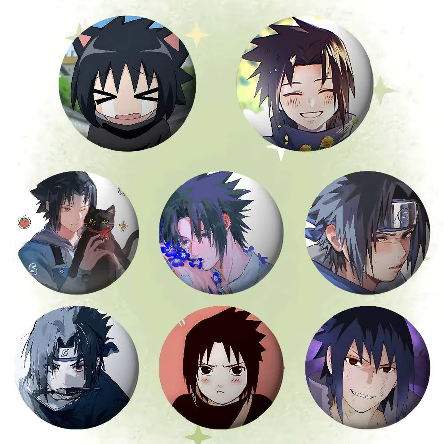 Anstecknadel Naruto Uchihas Sasuke Abzeichen, Metall, Unisex - Bild 2