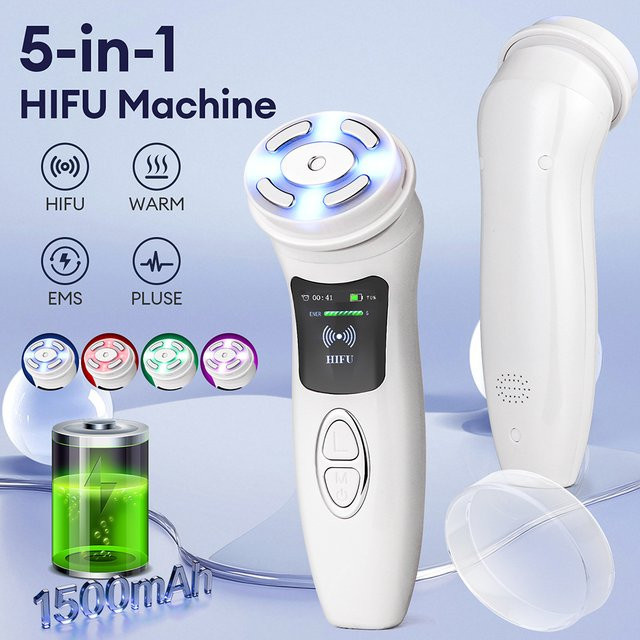 foreverlily Mini HIFU 5-in-1 Beauty Machine, Gesicht - Bild 1
