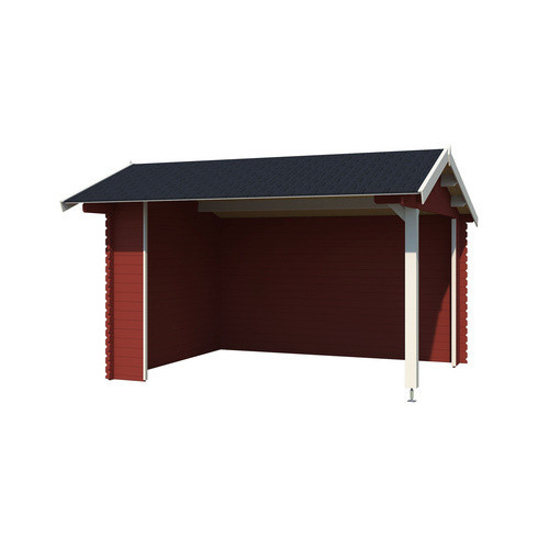 LASITA MAJA Gartenhaus Kirian 300 aus Fichtenholz in Schwedenrot mit Satteldach, B/H/T: 420 x 273,6 x 389,4 cm - Bild 3