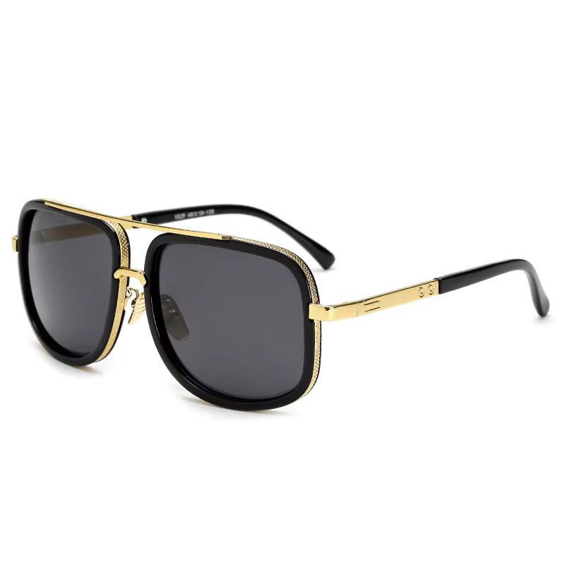 Vintage Fashion Punk Sonnenbrille, eckig, Vollrand, Herren - Bild 3