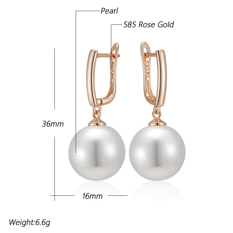 Kinel Ohrringe, Perle, 585 Rose Gold, Damen - Bild 2