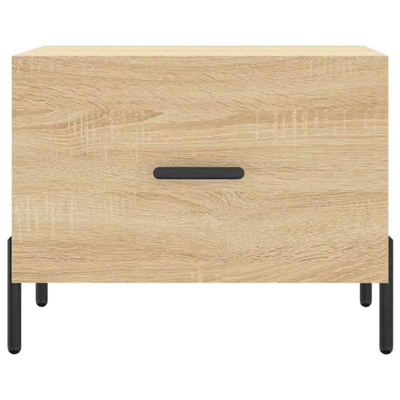vidaxl Couchtisch Set 2 Stück im Industrial Design, Farbe: Braun, Sonoma-Eiche, B/T/H: 50 x 50 x 40 cm - Bild 2