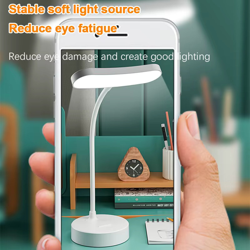 Lyfs LED-Leselampe in Weiß: Dimmbares Nachtlicht mit Touch-Bedienung und wiederaufladbarem Akku für Schlafzimmer und zum Studieren - Bild 4