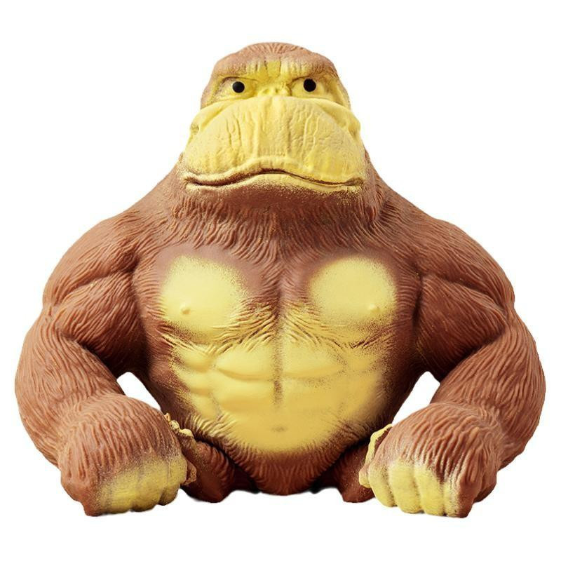 Gorilla-Quetschspielzeug elastischer Anti-Stress-Orang-Utan Fidget 1-teiliges Set - Bild 2