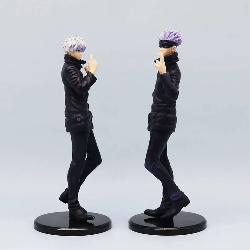Bandai Jujutsu Kaisen Anime Figur Gojo Satoru Actionfigur aus Kunststoff, Höhe: 21 cm, Schwarz - Bild 2