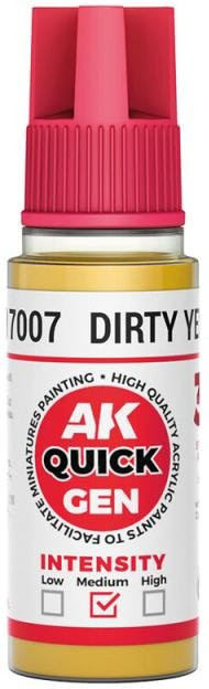 AK Interactive Dirty Yellow, Gelb, 18 ml - Bild 1