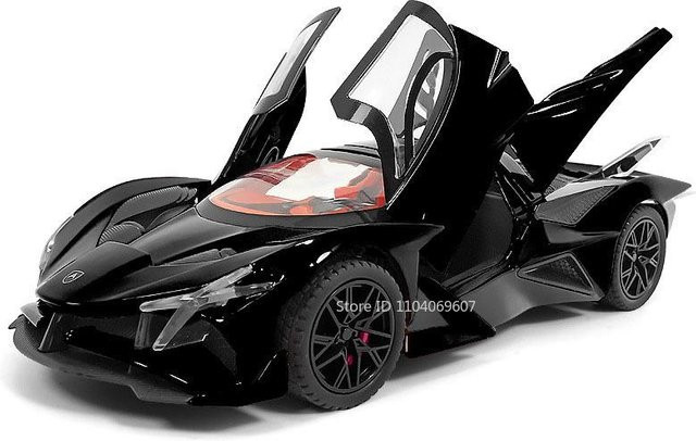 Linyi toy car Apollo Evo Sprühspielzeug-Automodell, 1:24, mit Licht und Sound, ab 14 Jahren - Bild 1