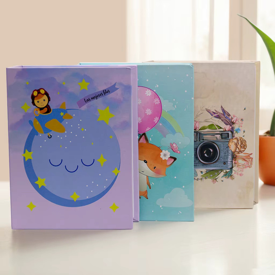 Mini Fotoalbum Mondfuchs-Kamera mit 200 Taschen, Cartoon-Design, Mehrfarbig - Bild 1