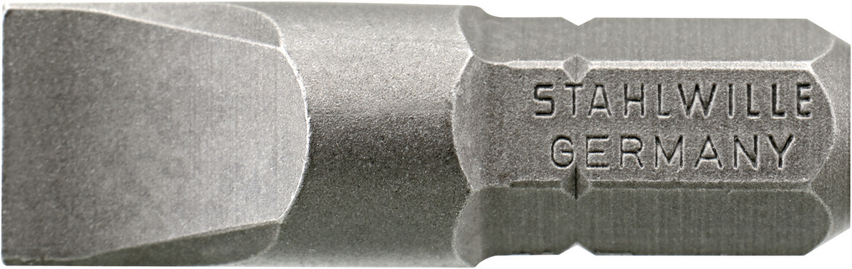 Stahlwille Bit-Schraubendrehereinsatz Außen-6kant 0,8 x 5,5 mm, Farbe: Silber - Bild 1