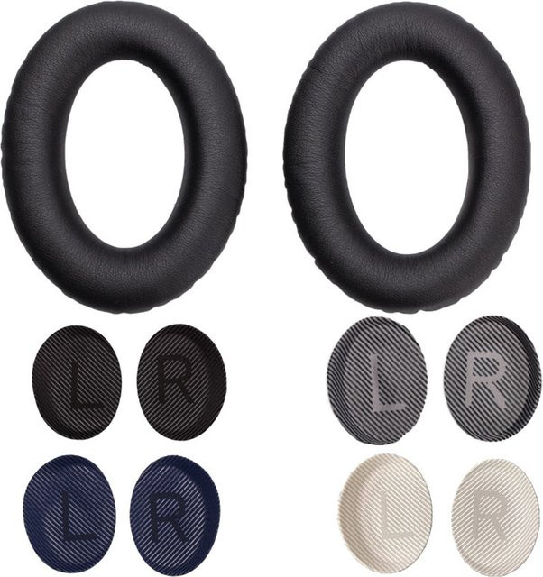Bose Ohrpolster für QuietComfort 35II QC35 Kopfhörer aus Lederschaum in Schwarz und Blau - Bild 1