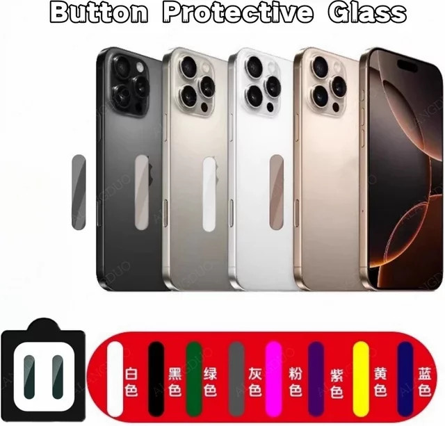 Schutzglas für iPhone 16 Pro Max, iPhone 16 Pro und iPhone 16 Plus mit Seitentasten- und Kameraschutz, transparent - Bild 1
