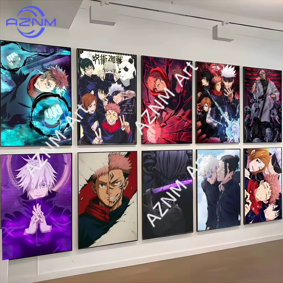 KAYOU Jujutsu Kaisen Poster Illustration in Multicolour als ästhetische Wanddekoration aus Papier - Bild 2