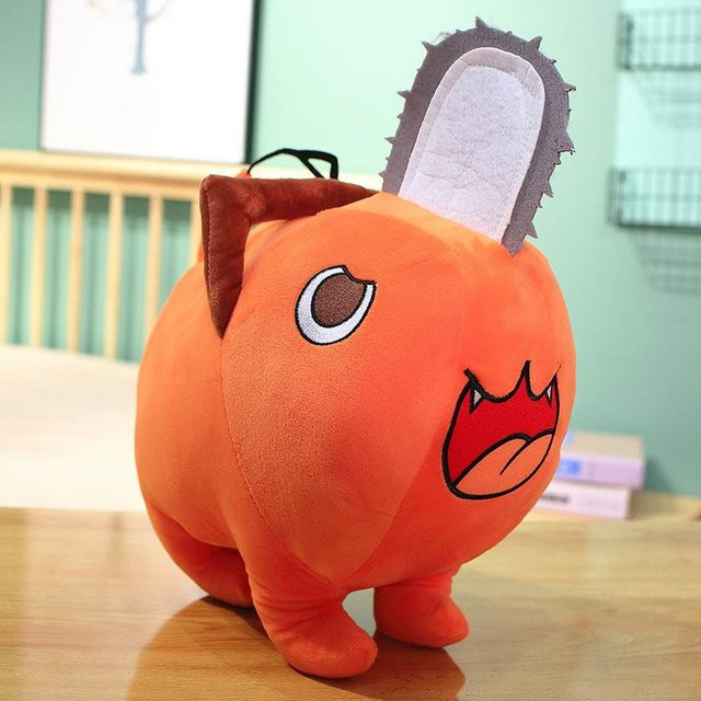 Kidsly Chainsaw Man Orange Hund, Plüschtier, ab 14 Jahren - Bild 1