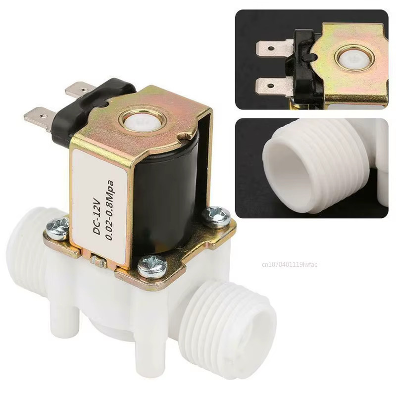 Magnetventil aus Kunststoff mit 1/2" oder 3/4" Anschluss für 12V oder 24V als normal offener pneumatischer Druckregler und Wasser-Spender - Bild 2