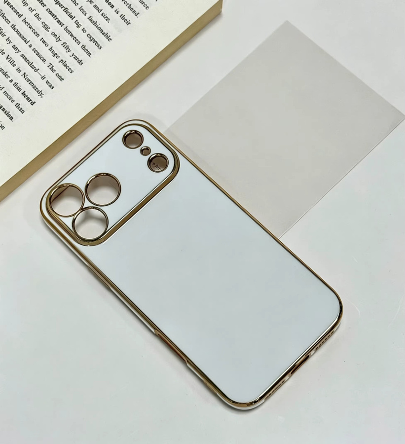 6D Silikon Handyhülle mit galvanisierter Oberfläche für iPhone 12 bis iPhone 17 Serie, stoßfest und kratzfest - Bild 3