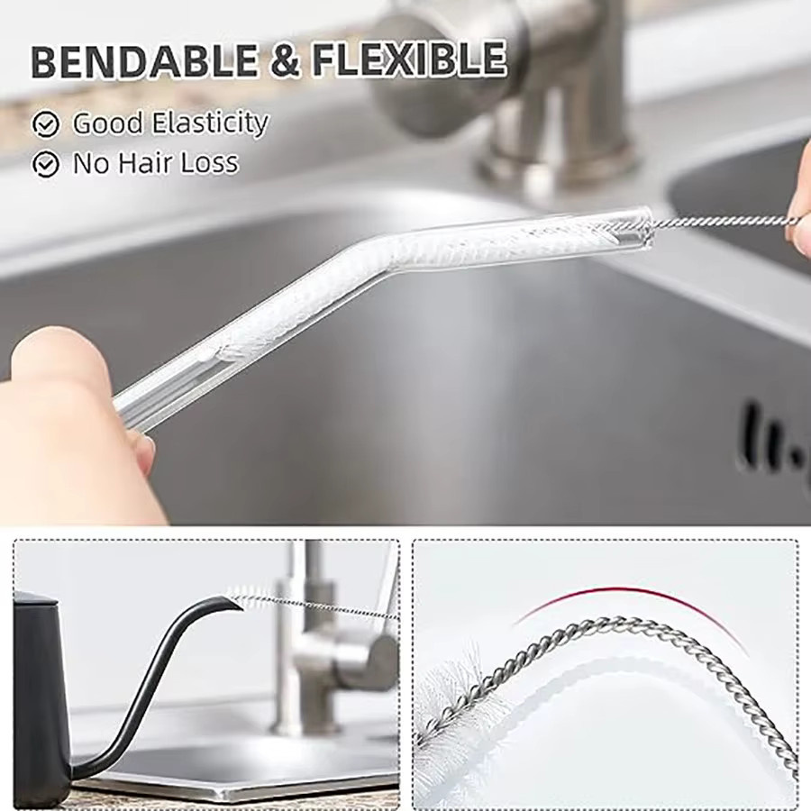 9-teiliges Trinkhalm-Reinigungsbürsten-Set mit extra langen Pfeifenreinigern für Gläser, Strohbecher, Flaschen und Tuben - Bild 2