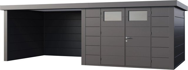 Telluria Gerätehaus Classico in Silberfarben, B/H/T: 692 x 219 x 318 cm - Bild 1