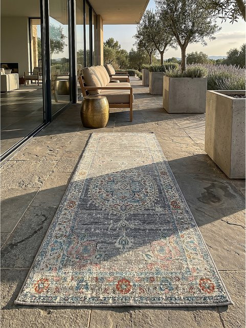 Wetterfester Outdoor-Läufer LIMMAT von Kadima Design in Grau, B/T: 80 x 150 cm - Bild 1