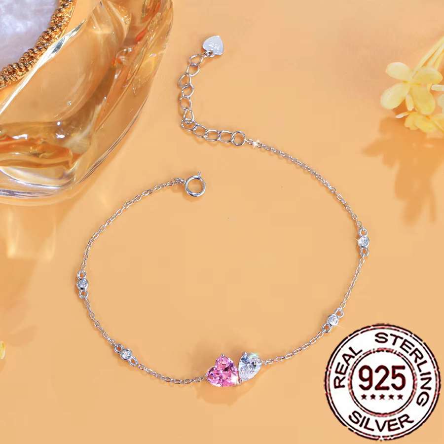 CWWZircons Armband, 925 Silber, Zirkonia, Kristall, Damen - Bild 4