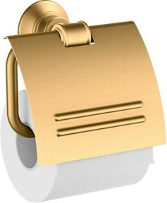 Hansgrohe Axor Montreux Papierhalter mit Deckel für die Wandmontage in Brushed Brass Gold - Bild 1