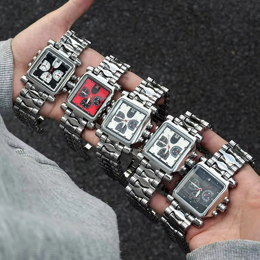 Alabaster Industries Analoguhr, Quarz, Edelstahl, Silber, Herren - Bild 2