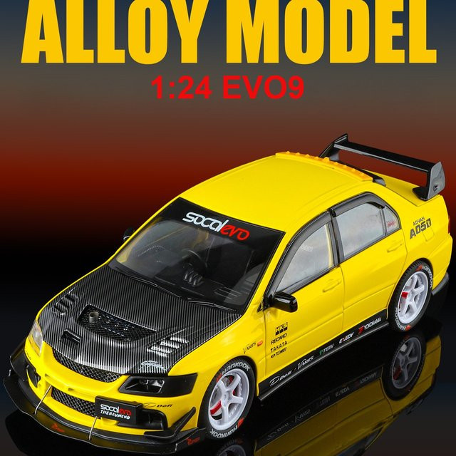 Lancer EVO IX EVO9 Modifizierte Version, Modell Auto, 1:24, mit Sound und Licht - Bild 1