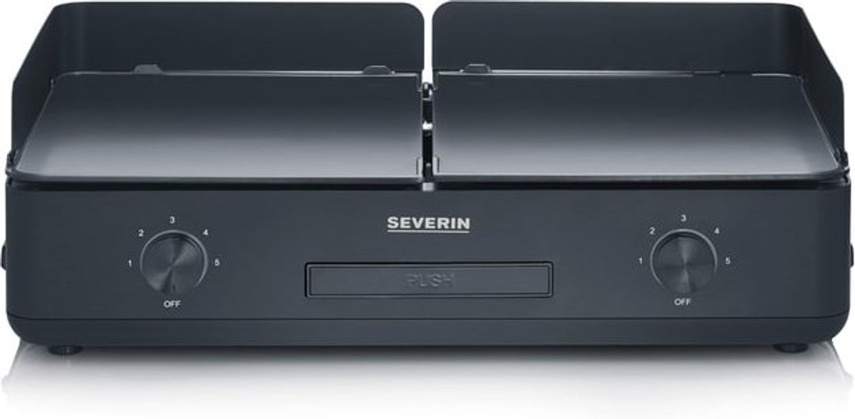 Severin 8569 Elektro Tischgrill mit 2 Grillzonen in Schwarz - Bild 2
