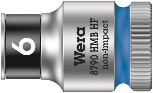 Wera Zyklop Steckschlüsseleinsatz Außen-Sechskant 6 mm mit 3/8 Zoll Antrieb in Silber - Bild 1