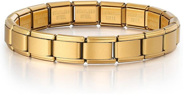 GEMOSA Charm-Armband Edelstahl, beige, Unisex - Bild 1