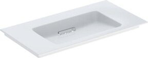 Geberit Möbelwaschtisch One in Weiß, rechteckig, mit Überlauf, Breite: 90 cm - Bild 1