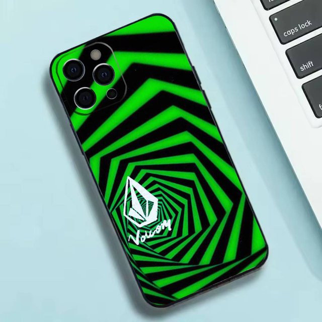 V-VOLCOM S-Style SportS Handyhülle aus weichem Silikon in Grün für iPhone 17 16 15 14 13 12 11 Pro Max Plus X XR - Bild 1