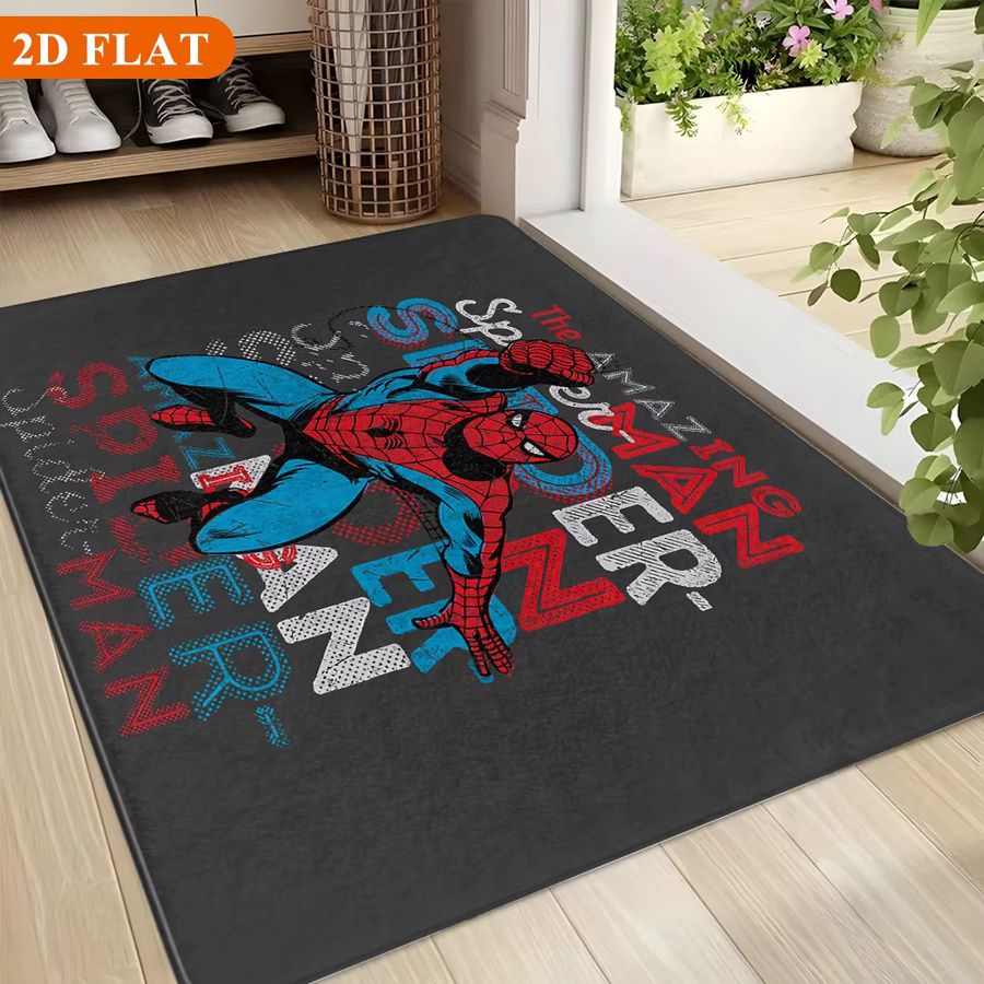 Rutschfeste Spiderman Badematte von BEAST KINGDOM aus Polyester, Rechteckige Motivmatte in Multicolour, B/T: 60 x 40 cm - Bild 2