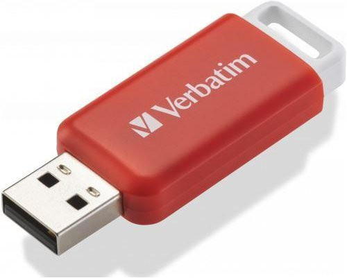 Verbatim USB-Stick Databar 49453, USB 2.0, 16GB, Rot - Bild 1