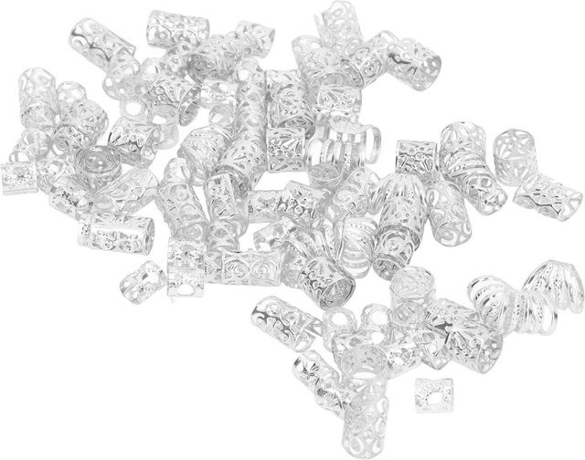 ZuiyouBeauty Haarflecht Schmuck, 200 Stück, Legierung, White - Bild 1