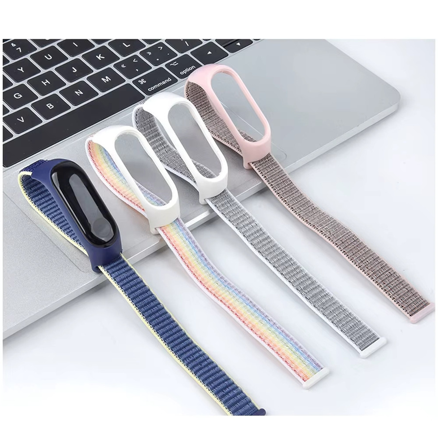 Xiaomi Armband, Textil/NATO, Bunt, für Mi Band 7 6 5 4 3 NFC - Bild 1
