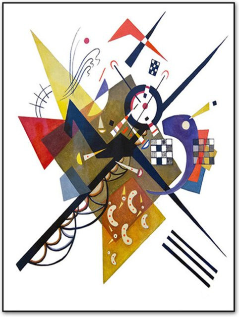 TPFLiving Poster Leinwand Wassily Kandinsky Berühmte Motive Abstrakt Mehrfarbig B: 40 cm, H: 50 cm - Bild 1