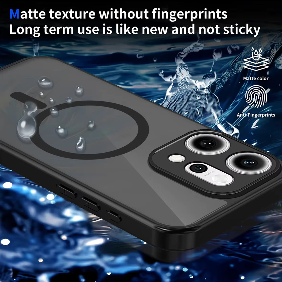 Transparente stoßfeste Schutzhülle mit magnetischer Beschichtung und Airbag-Schutz für OPPO Reno 14 13 12 F Pro Serie - Bild 3