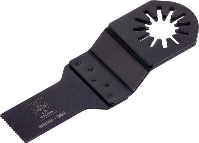 LUX-TOOLS Bi-Metall Tauchsägeblatt für Multitool zum Schneiden von Holz, Kunststoff und Metall, Schwarz - Bild 1