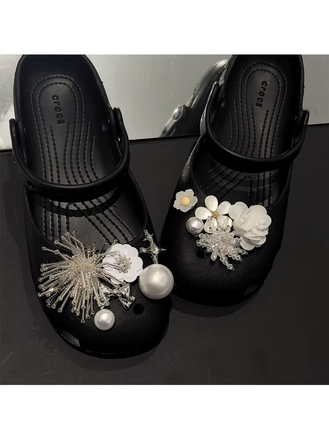 SMATLELF Schuh-Charms, Blumen-Perlen, 1 Set - Bild 3