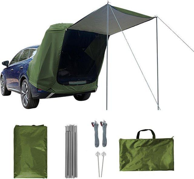 TOMTOP JMS Outdoor-Auto-Kofferraum-Zelt mit Baldachin für Camping und Picknick, Armee Grün - Bild 1
