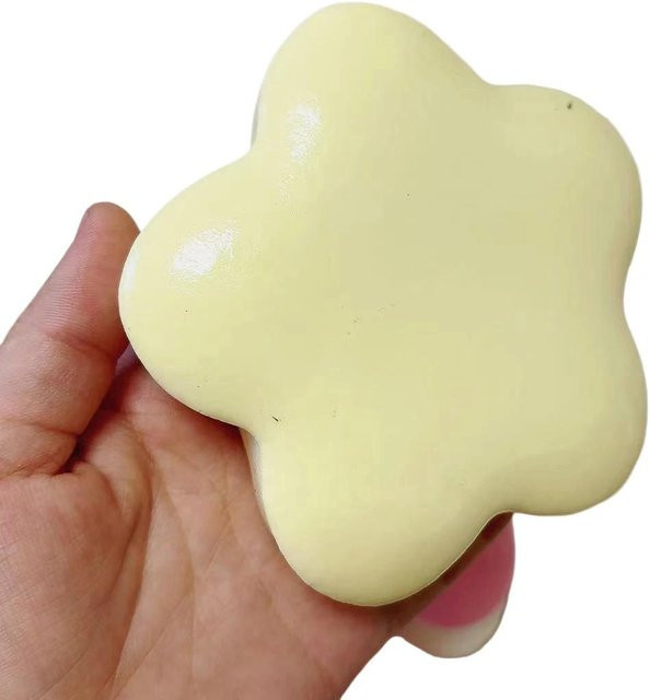 BC Pet Supplies Blume Form Langsam Aufgehendes Squishy Spielzeug, gelb, 1 Stück - Bild 1