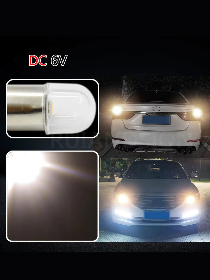 Ruiandsion 2er Set LED Innenbeleuchtung BA9S BAX9S BAY9S in Warmweiß - Bild 1
