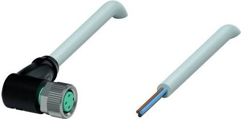 Pepperl+Fuchs Sensor-Aktor-Steckverbinder 240800-100006 konfektioniert, 3 Polzahl, grau, Länge: 1 m - Bild 1