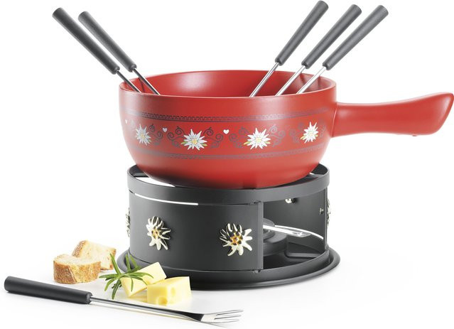 Mäser Käsefondue Set, 11-teilig, Rot/Schwarz - Bild 1
