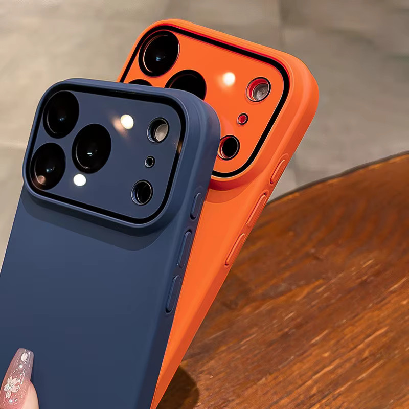 Xeber Stoßfeste Handyhülle mit Kameraschutz und Glaslinse für iPhone 11 bis 17 Pro Max, Schwarz, Mattes Finish - Bild 2