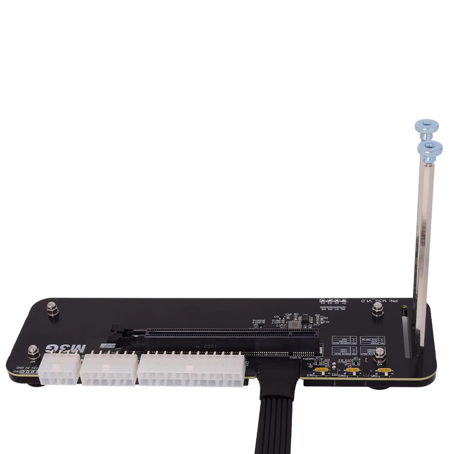 ADT-Link R43SG M.2 NVMe PCIe 3.0/4.0 x4 zu externe GPU Dockingstation für Laptop und ASUS ROG ALLY in Schwarz - Bild 3