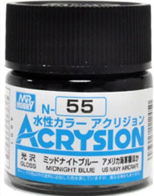 Mr Hobby Acrysion Midnight Blue, Blau, 10 ml - Bild 1