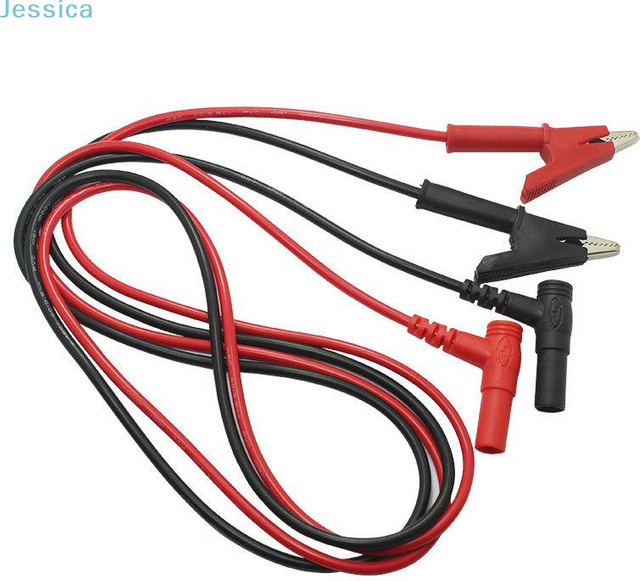 Multifunktionale Multimeter-Messleitungen mit Krokodilklemmen als Zubehör für Kondensator-Testklemmen in Rot - Bild 1