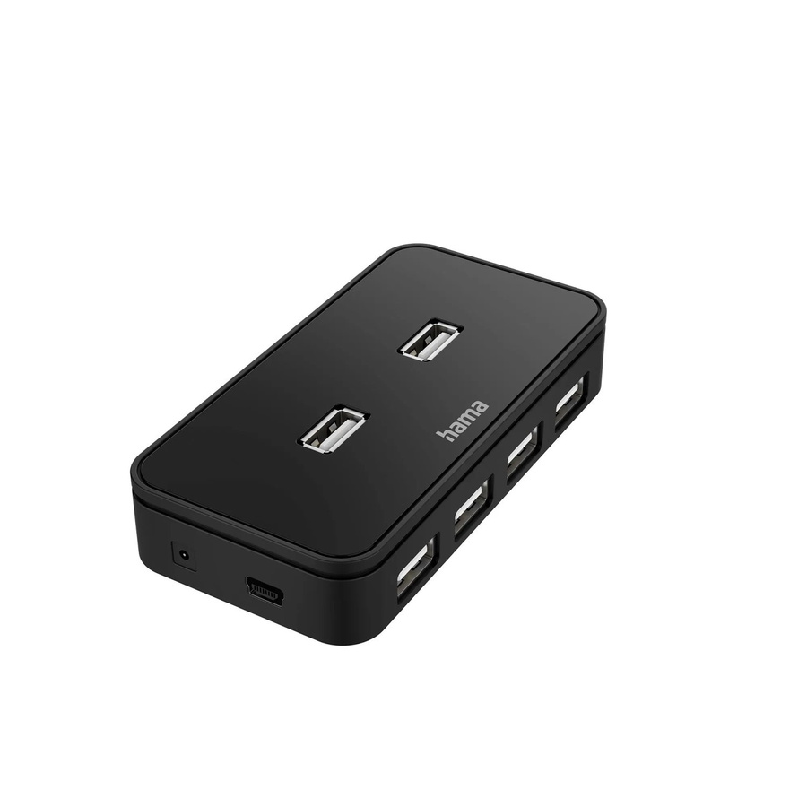 Hama USB-Hub mit 7 USB 2.0 Ports in Schwarz - Bild 2